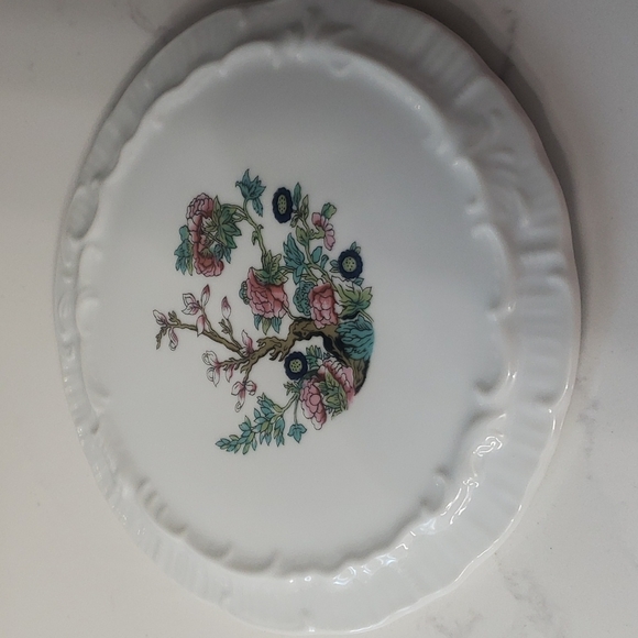 House of Prill Indian Tree trivet plate porcelain embossed edge - Picture 1 of 5